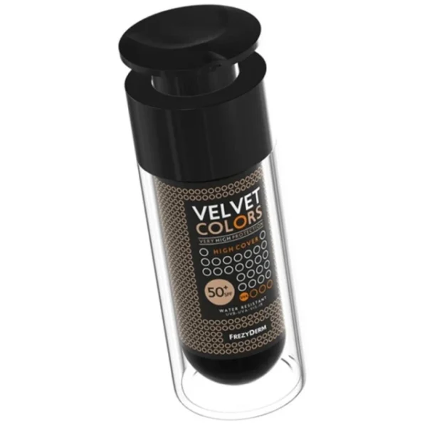 FREZYDERM Velvet Colors Very High Protection High Cover Spf 50 Make Up Εξαιρετικά Υψηλής Κάλυψης Με Βελούδινη Ματ Υφή, 30ml - Image 5