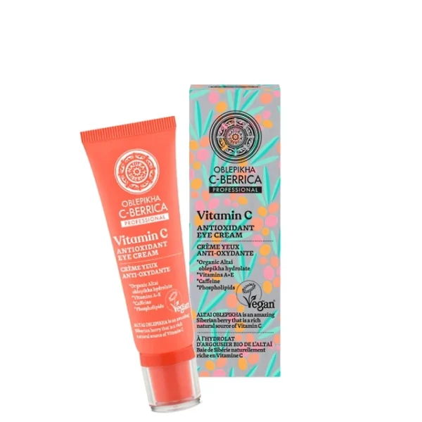 NATURA SIBERICA Oblepikha C-Berrica Vitamin C Antioxidant Eye Cream Αντιοξειδωτική Κρέμα Ματιών Κατά Των Μαύρων Κύκλων & Της Κούρασης, 30ml - Image 2