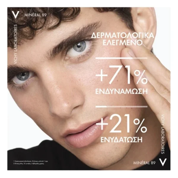 Vichy Mineral 89 Καθημερινό Booster Ενδυνάμωσης με Ιαματικό Μεταλλικό Νερό & Υαλουρονικό Οξύ, 50ml - Image 3