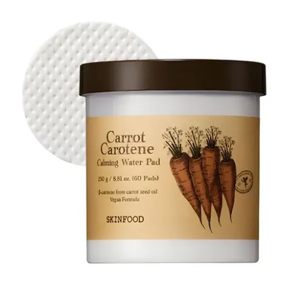 SKINFOOD Carrot Carotene Calming Water Pad 250g 60 pad