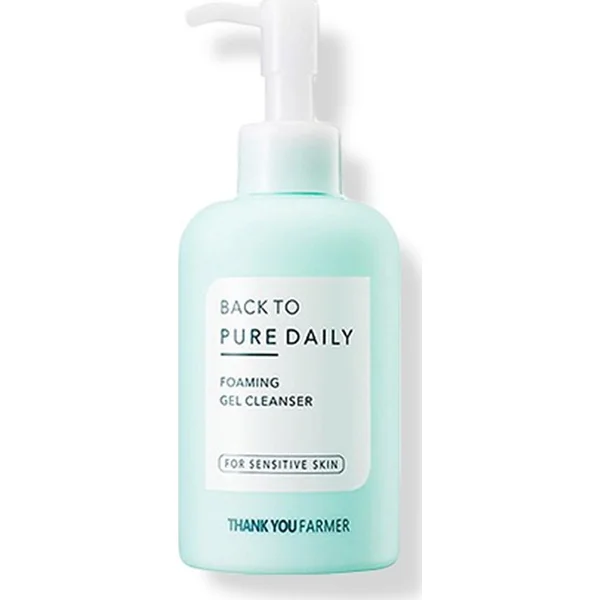 Thank You Farmer Back to Pure Daily Foaming Gel Cleanser Aφρώδες Τζελ Καθαρισμού Προσώπου για Ευαίσθητες Επιδερμίδες, 200ml