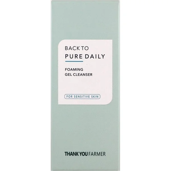 Thank You Farmer Back to Pure Daily Foaming Gel Cleanser Aφρώδες Τζελ Καθαρισμού Προσώπου για Ευαίσθητες Επιδερμίδες, 200ml - Image 2