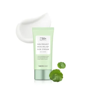 Thank You Farmer Sun Project Skin Relief Sun Cream Αντηλιακό Προσώπου SPF50+, 50ml