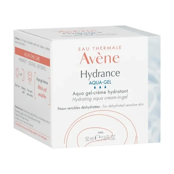 Avene Hydrance Aqua Gel Cream Ενυδατική Κρέμα Προσώπου Για Ευαίσθητο Αφυδατωμένο Δέρμα, 50ml - Image 2