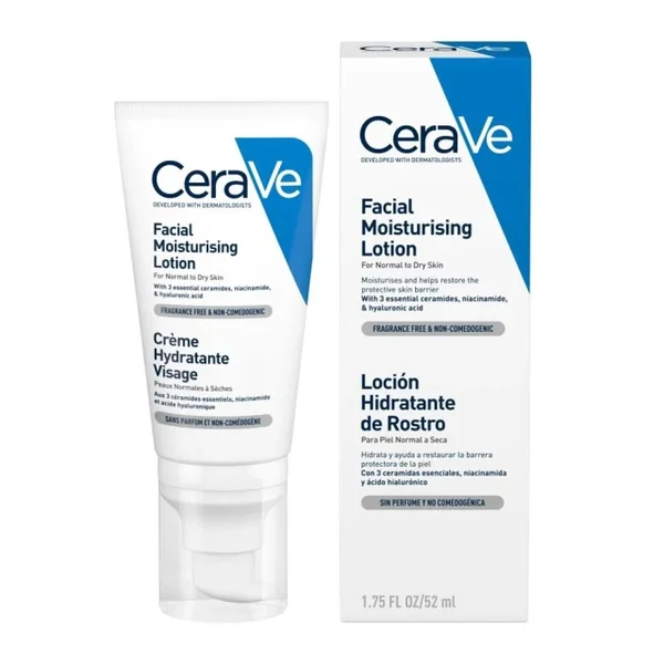 CeraVe Facial Moisturising Lotion Ενυδατική Κρέμα Προσώπου 52ml - Image 2