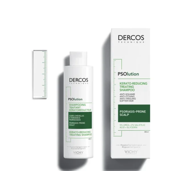 Vichy Dercos Psolution Shampoo Keratoreducing Treatment, Σαμπουάν κατά της Ψωρίασης, 200ml - Image 2