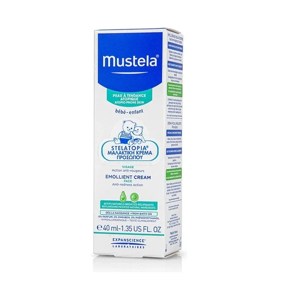 Mustela Stelatopia Emollient Face Cream για Ατοπικό Δέρμα 40ml - Image 2