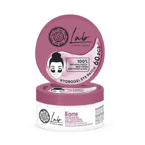 Natura Siberica Lab Biome Phyto Retinol Eye Patches Anti-Puff & Dark Circles Επιθέματα Ματιών Για Πρήξιμο & Μαύρους Κύκλους 60τμχ