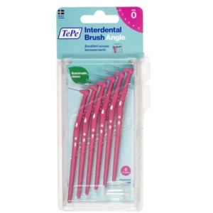 TePe International Brush Angle Μεσοδόντιο Βουρτσάκι No.0 Φούξια, 6τεμ