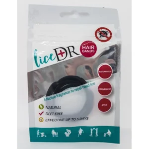 Inoplus LiceDR Lice Preventing Hair Bands Μαύρο 4τμχ