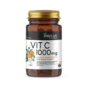 Inoplus Vit C 1000 mg Slow Release Βιταμίνη C Βραδείας Αποδέσμευσης, 60 δισκία