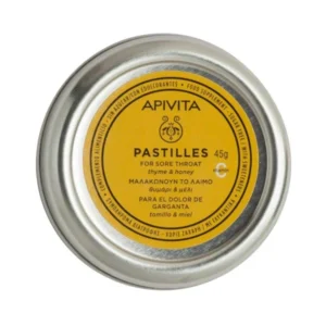 Apivita Παστίλιες για τον πονεμένο λαιμό με μέλι & θυμάρι 45g