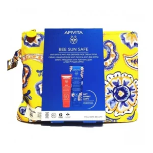 Apivita Promo Bee Sun Safe Κρέμα Προσώπου Κατά των Πανάδων & των Ρυτίδων SPF50, 50ml & Δώρο Limited Edition After Sun Cool & Sooth Face & Body Gel-Cream Δροσιστική Κρέμα-Gel για Πρόσωπο & Σώμα, 100ml & Νεσεσέρ, 1σετ