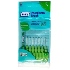 TePe Original Νο.5 Μεσοδόντια Βουρτσάκια 0.8mm σε χρώμα Πρασινο, 8τμχ