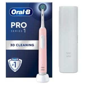Oral-B Pro Series 1 Ηλεκτρική Οδοντόβουρτσα Ροζ με Θήκη Ταξιδίου, 1τεμ