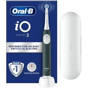 Oral B iΟ Series 2 Clean & Care Green & Travel Case Ηλεκτρική Οδοντόβουρτσα Πράσινη με Θήκη Ταξιδιού, 1σετ
