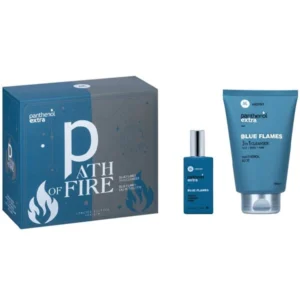 Panthenol Extra Men Promo Path of Fire με Men Blue Flames 3in1 Cleanser Ανδρικό Σαμπουάν – Αφρόλουτρο, 200ml & Blue Flames Eau De Toilette Ανδρικό Άρωμα, 50ml,