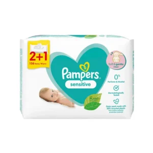 Pampers Sensitive Baby Wipes 156 τεμάχια