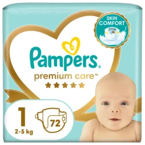 Pampers Premium Care No.1 (2-5kg) Βρεφικές Πάνες, 72τεμ