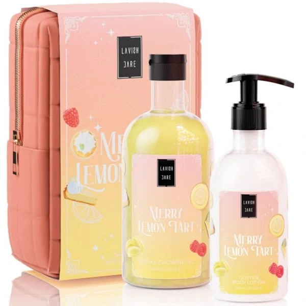 Lavish Care XMAS Promo Merry Lemon Tart Aφρόλουτρο & Glitter Γαλάκτωμα Σώματος