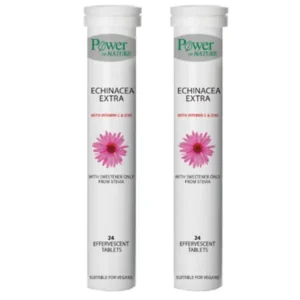 Power of Nature Promo Echinacea Extra 100mg with Vitamic C & Zinc, 2x20eff.tabs, 1σετ