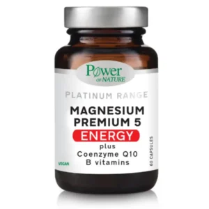 Power Health Premium Range Magnesium 5 Energy, Συμπλήρωμα Διατροφής με Μαγνήσιο για Ενέργεια – 60 κάψουλες