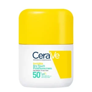 CeraVe Invisible Dry Touch Fluid Sunscreen Αντηλιακό Προσώπου για Κανονική έως Λιπαρή επιδερμίδα SPF50+, 50ml