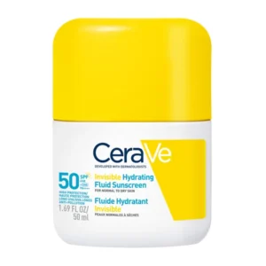 CeraVe Invisible Hydrating Fluid Sunscreen Αντηλιακό Προσώπου Ελαφριάς Υφής για Κανονική έως Ξηρή Επιδερμίδα SPF50, 50ml