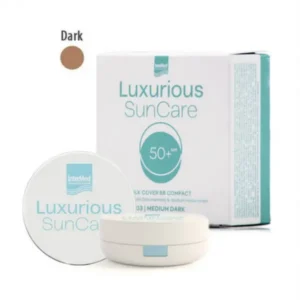Intermed SunCare Silk Cover BB Compact SPF50+ DARK Πούδρα Υψηλής Αντηλιακής Προστασίας, 12gr