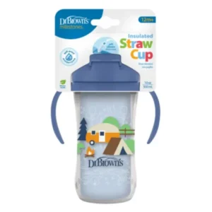 Dr. Brown’s Κύπελλο θερμός με καλαμάκι 300 ml αγόρι