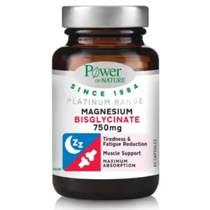 Power of Nature Platinum Range Magnesium Bisglycinate 750mg, 60caps