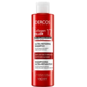 Vichy Dercos Collagen Filler 17 Ultra-Repairing Shampoo Επανορθωτικό Σαμπουάν Μαλλιών κατά του Σπασίματος, 200ml