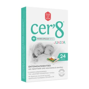 Cer’ 8 Junior Παιδικά Εντομοαπωθητικά Αυτοκόλλητα Τσιρότα, 24τεμ