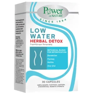 Power of Nature Low Water Herbal Detox, 30caps