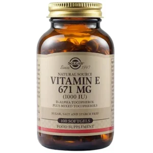 Solgar Natural Source Vitamin E 671mg (1000 IU), 100softgels