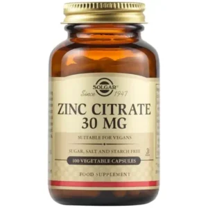 Solgar Zinc Citrate 30mg, 100vcaps