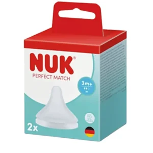 NUK Perfect Match Θηλή Σιλικόνης Μέγεθος M 3m+, 2τεμ