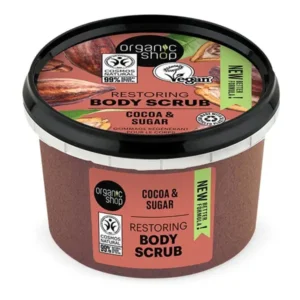 Organic Shop by Natura Siberica Restoring Body Scrub Cocoa & Sugar Απολεπιστικό Σώματος με Σοκολάτα & Ζάχαρη, 250ml