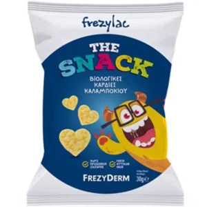 Frezyderm Frezylac The Snack Organic Corn Hearts Βιολογικές Καρδίες Καλαμποκιού, 30gr