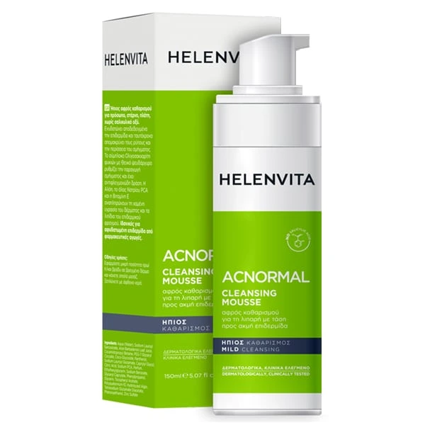 Helenvita ACNormal Cleansing Mousse Αφρός Καθαρισμού για Λιπαρή Επιδερμίδα, 150ml